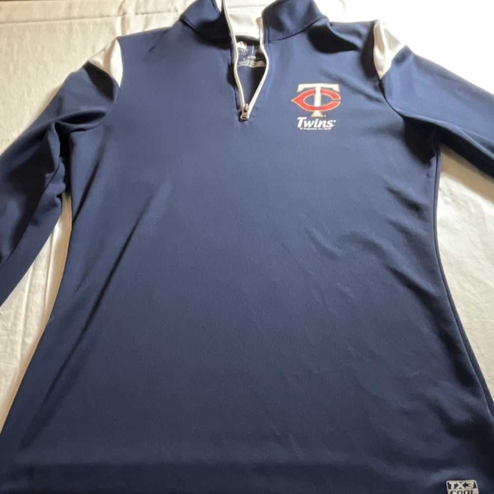 Minnesota Twins Men's M 1/4 Zip Lightweight Stretch Pullover‎ Genuine MLB New